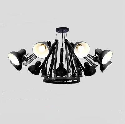 Modern Iron Chandelier – Decorative Hanging Light for Office Desks, Coffee Tables & Kitchen Dining Spaces - Image 8