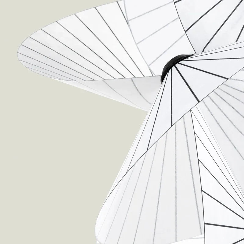 Moooi Serpentine-Inspired Chandelier – Japanese-Style Fabric Pendant Light for Office, Loft & Home Décor - Image 6