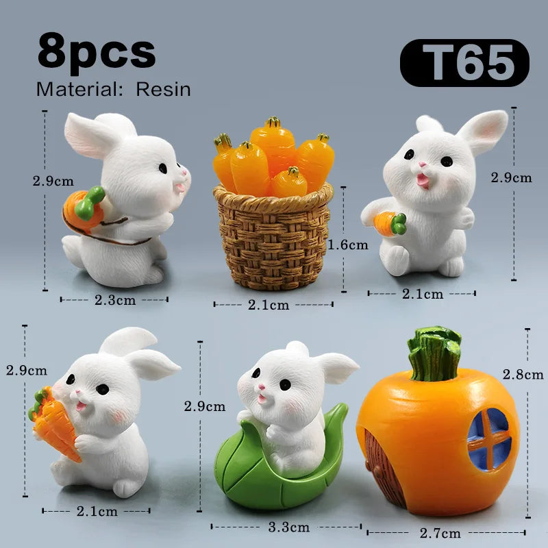 Hot Easter Cute Rabbit Figurine - Image 11