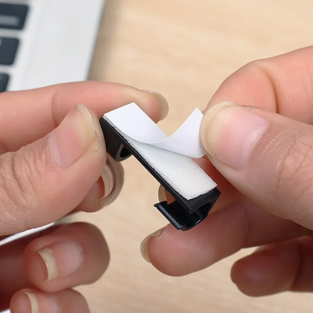 1β60Pcs Self-Adhesive Cable Clips Organizer - Image 3
