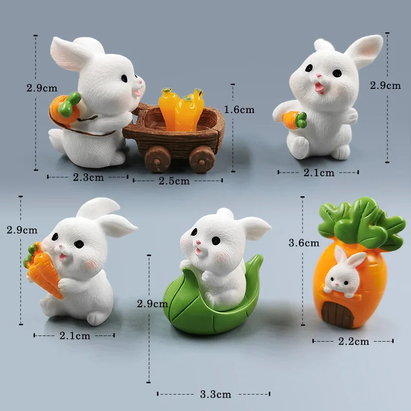 Hot Easter Cute Rabbit Figurine - Image 6