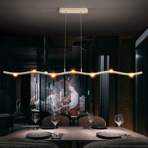Nordic Tree Branch Chandelier – Minimalist White LED Pendant Light for Home & Commercial Spaces