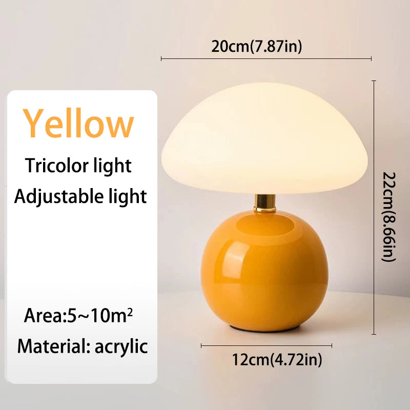 Mushroom USB Table Lamp – Cute Decorative Night Light for Bedroom & Desk - Image 9