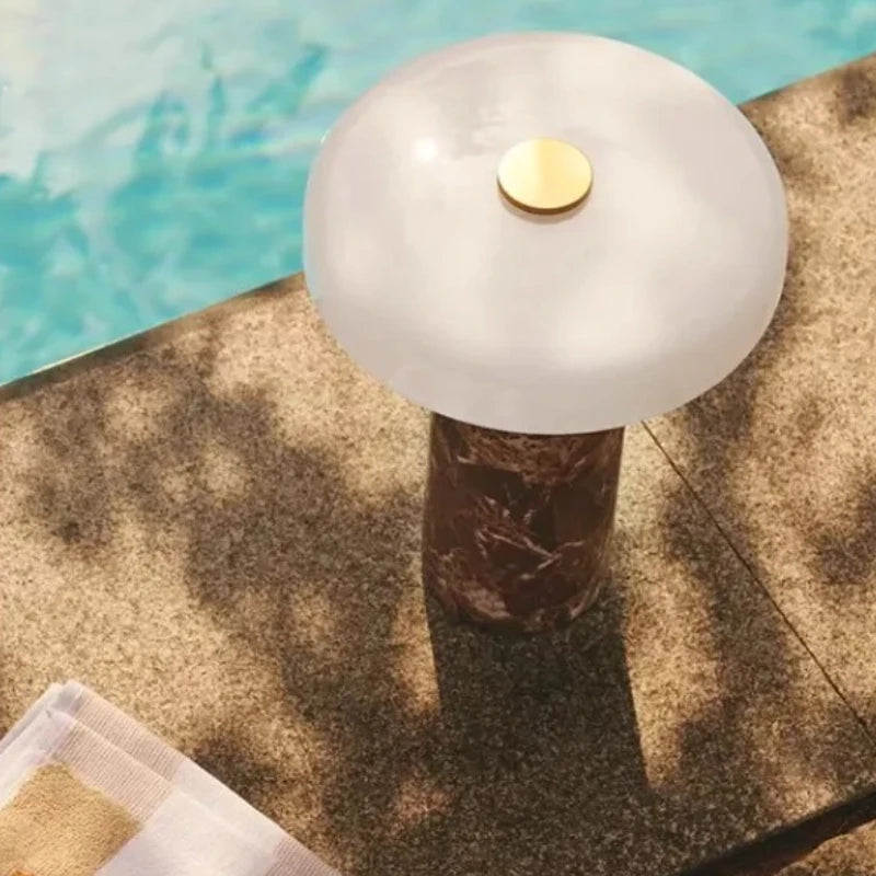 Modern Designer Charging Table Lamp – Touch Marble Atmosphere Light for Home & Office - Image 3