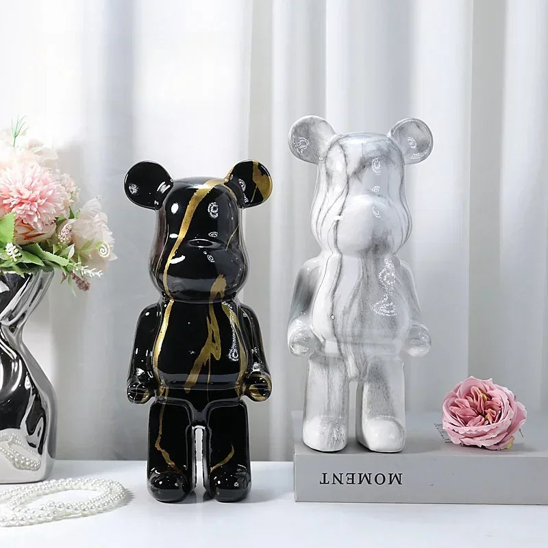Aesthetic Bear Figure – Nordic Resin Bear Statue for Home & Desk Decoration - Image 4