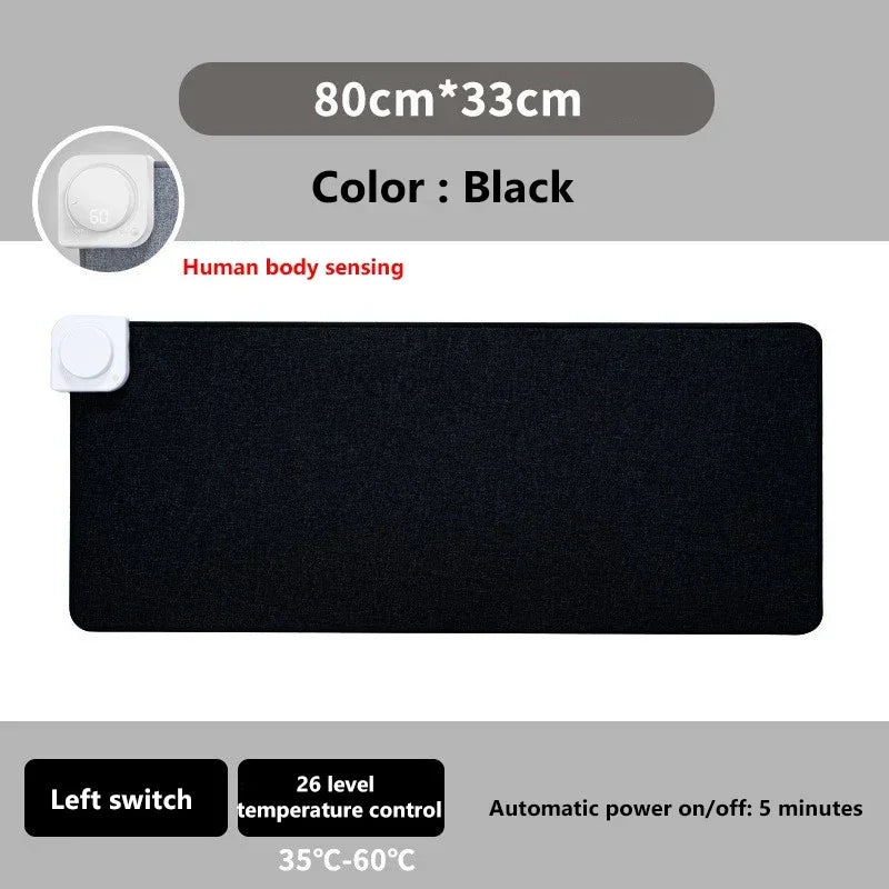 Digital Display Heated Mouse Pad – Electric Warming Desk Mat with Temperature Display for Office & Home Use - Image 9