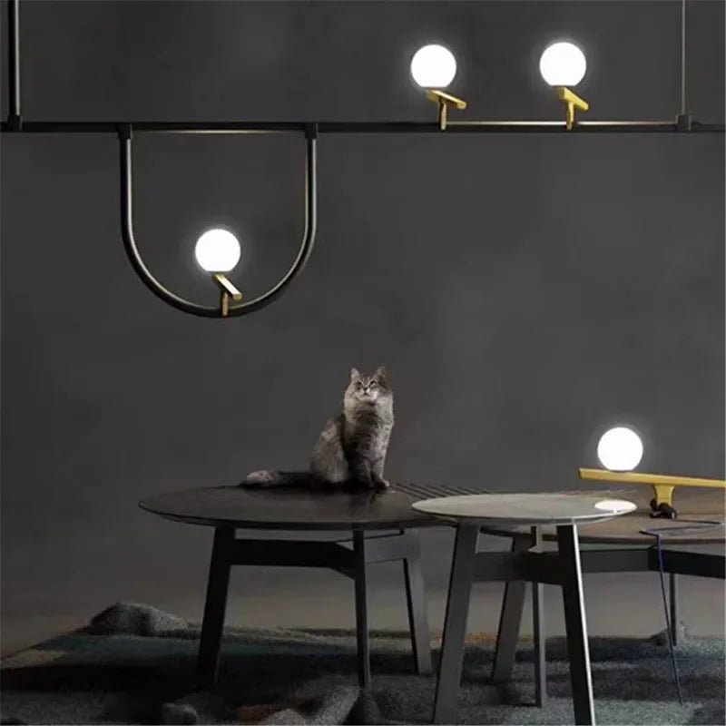 Nordic Minimalist Swallow Pendant Light – Metal Designer Lamp for Kitchen, Office & Coffee Table - Image 3
