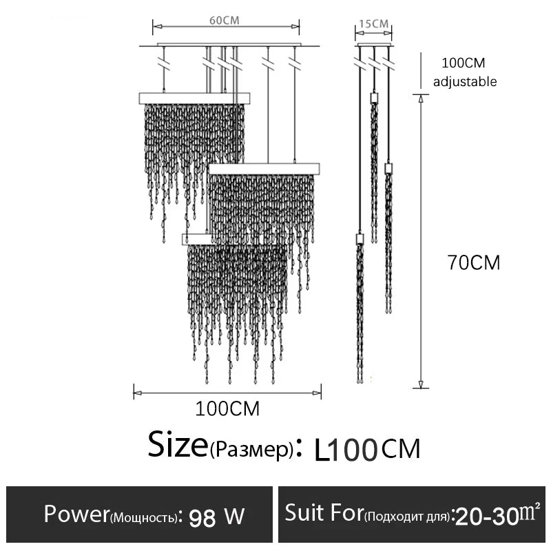 Modern Luxury Pendant Lights – Crystal Ceiling Chandeliers for Home & Office - Image 8