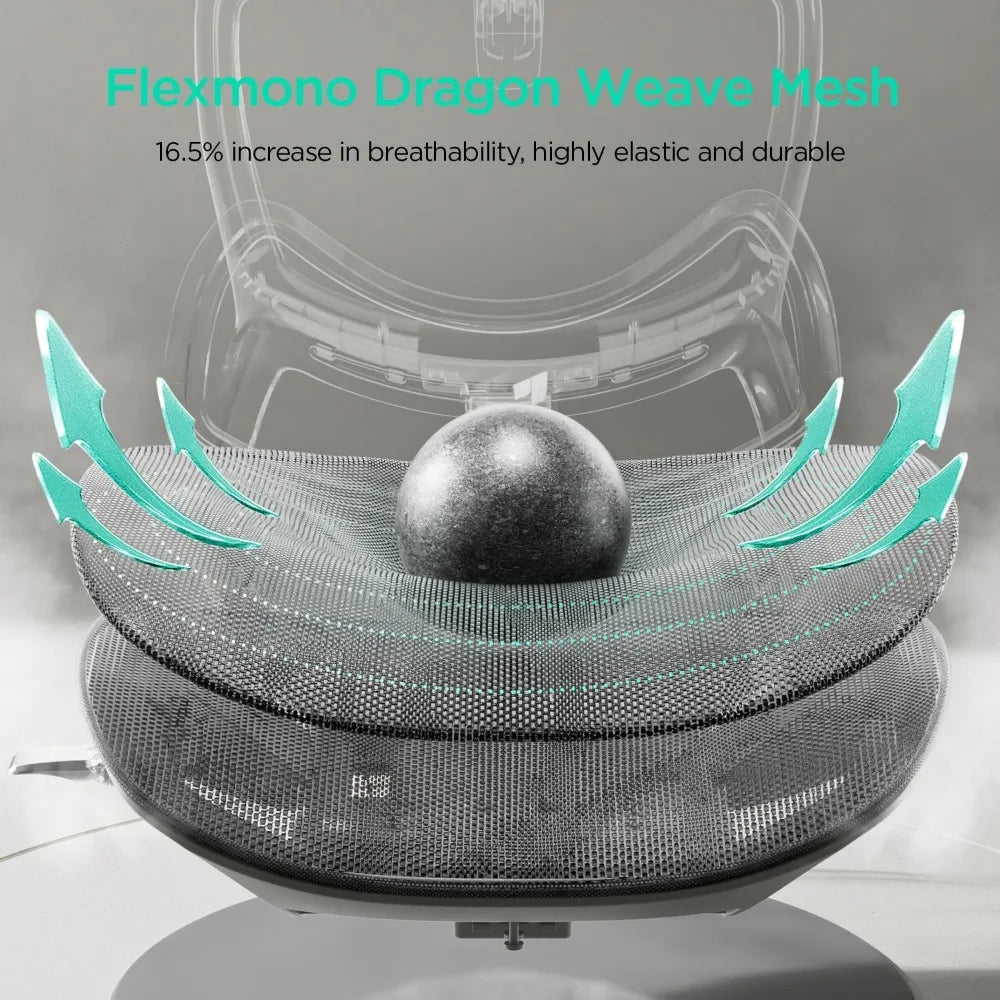 E2 Ergonomic Office Chair – Big and Tall Mesh Chair with 6-Way Dynamic Lumbar Support & 3D Armrests - Image 5