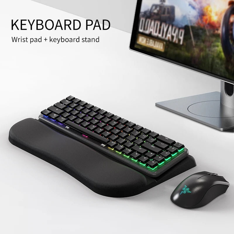 Memory Foam Keyboard Wrist Rest – Soft Support Pad for Typing & Gaming Comfort