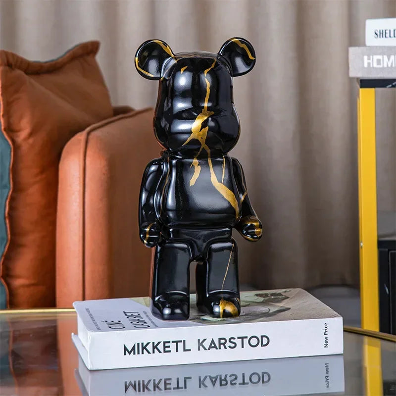 Aesthetic Bear Figure – Nordic Resin Bear Statue for Home & Desk Decoration - Image 5