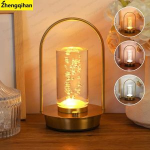 LED Table Lamp – USB Rechargeable Touch Sensor Night Light for Bedroom & Desk