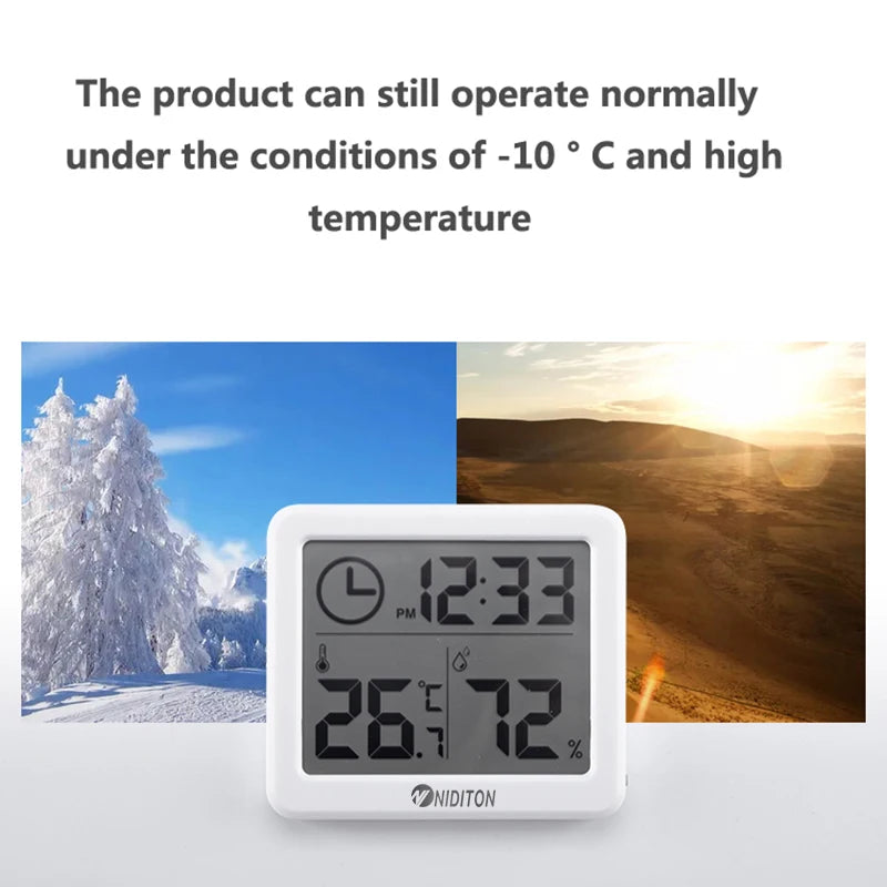 Digital Clock Desk Clock with Temperature & Humidity - Image 4