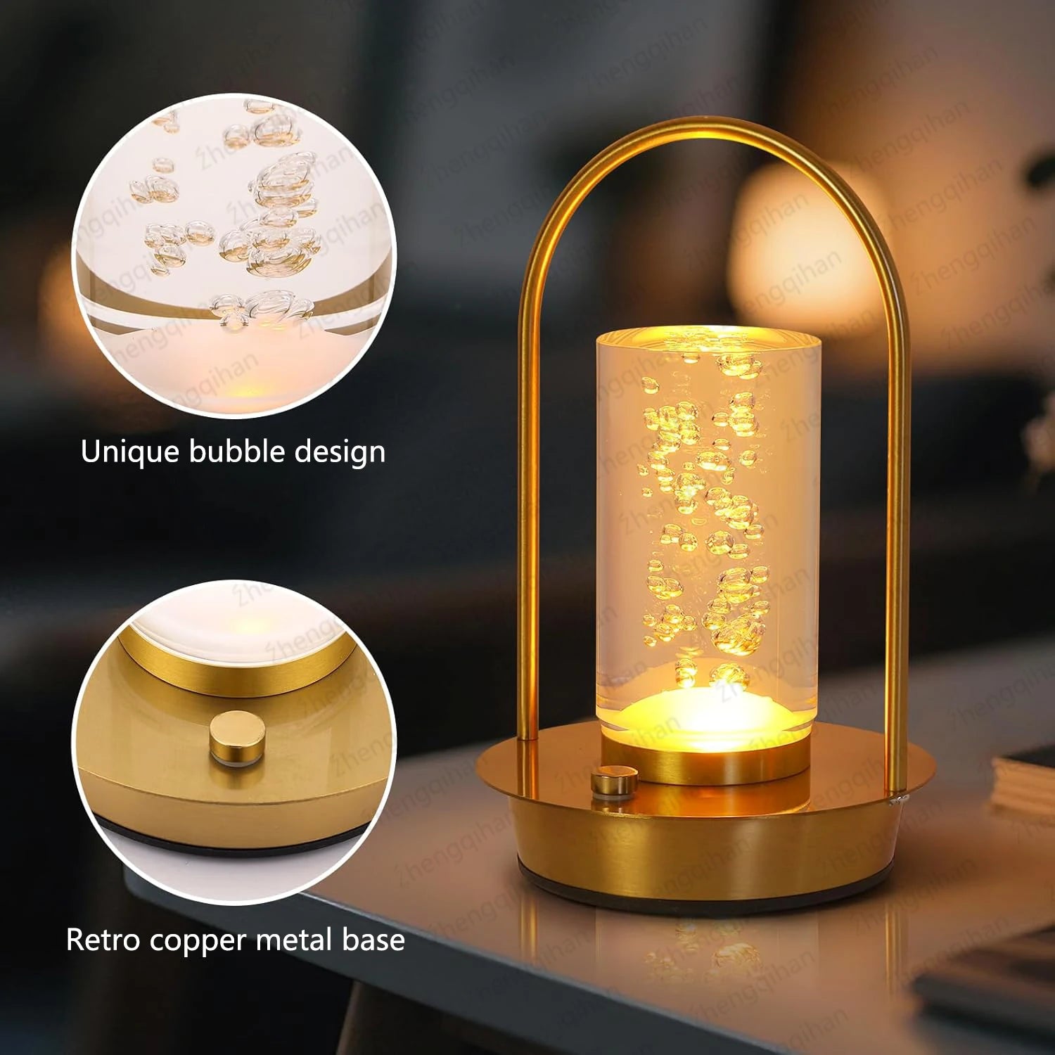 LED Table Lamp – USB Rechargeable Touch Sensor Night Light for Bedroom & Desk - Image 4