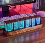 ClocTeck Nixie Tube Clock – RGB Digital Table Clock with USB Power & Alarm Function