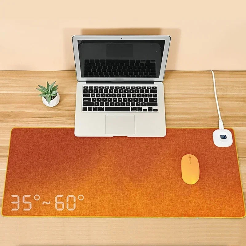 Digital Display Heated Mouse Pad – Electric Warming Desk Mat with Temperature Display for Office & Home Use - Image 3