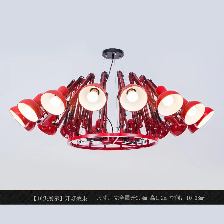 Modern Iron Chandelier – Decorative Hanging Light for Office Desks, Coffee Tables & Kitchen Dining Spaces - Image 12