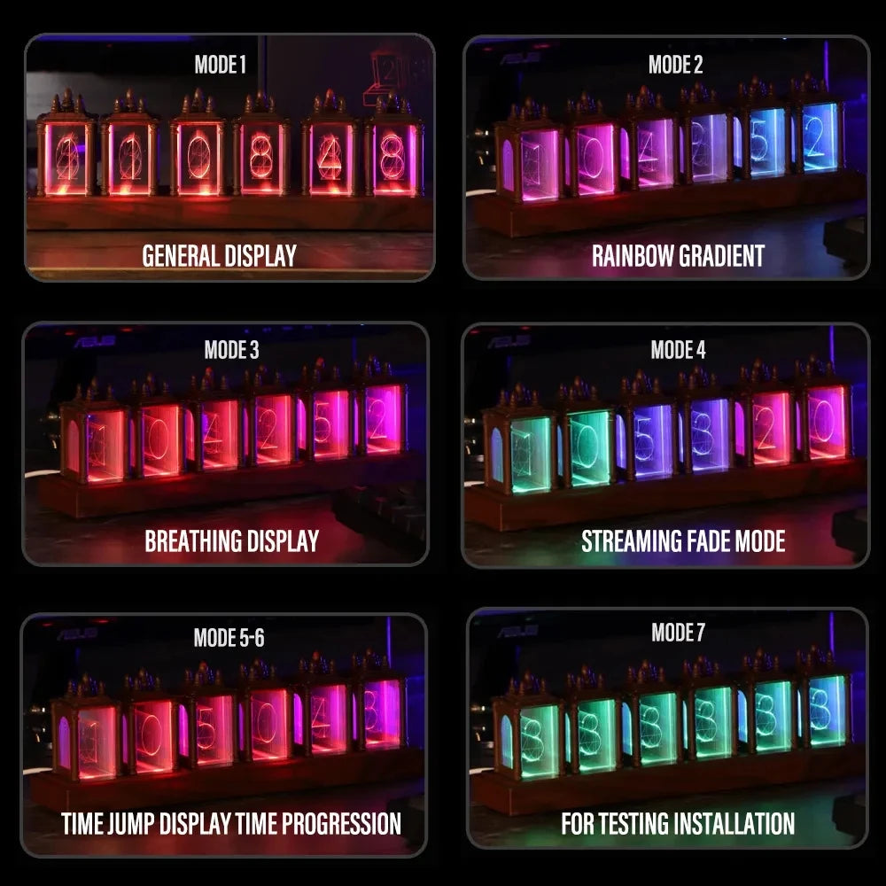 LED RGB Nixie Tube Digital Clock - Image 3