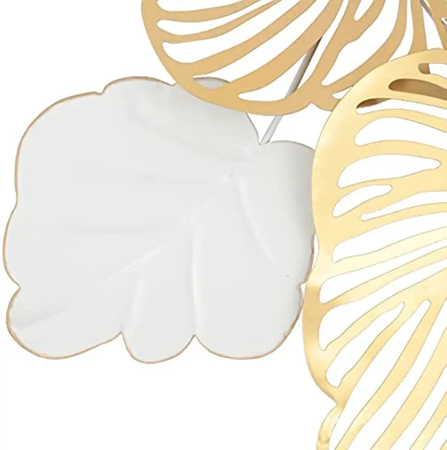 3D Metal Wall Decor – "Gold Flower Blooming" Handmade Leaf Sculpture for Modern Home Decoration - Image 3