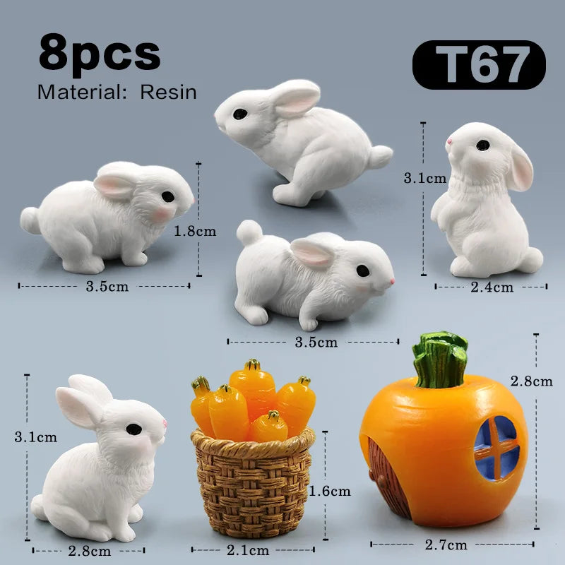 Hot Easter Cute Rabbit Figurine - Image 20