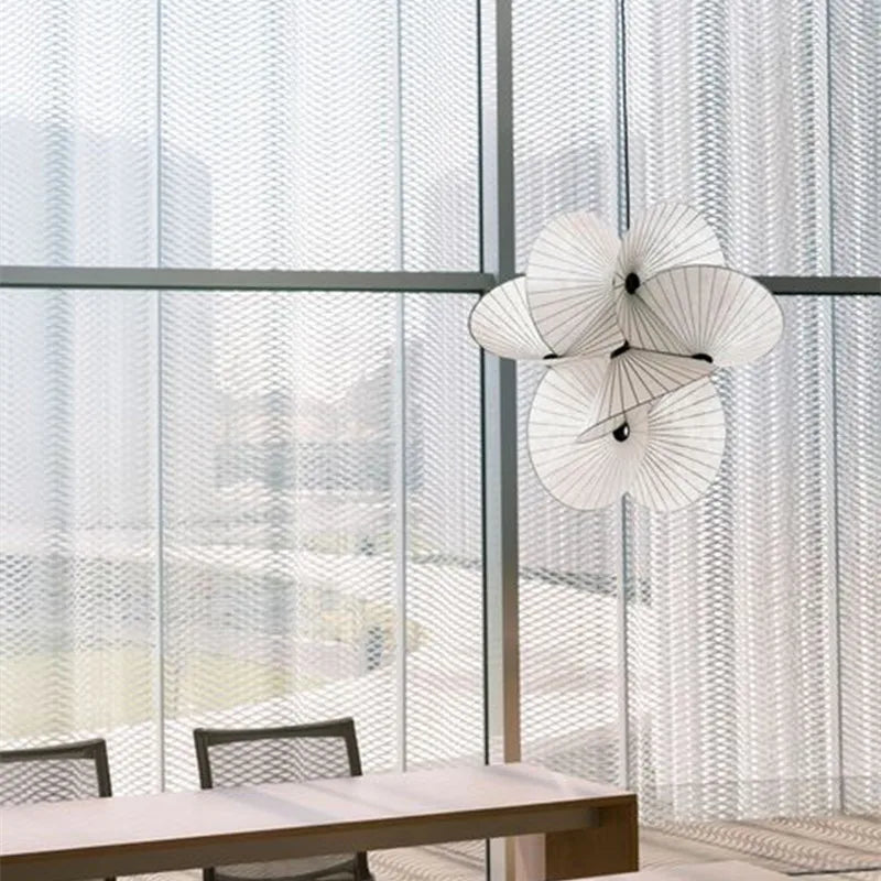 Moooi Serpentine-Inspired Chandelier – Japanese-Style Fabric Pendant Light for Office, Loft & Home Décor - Image 4