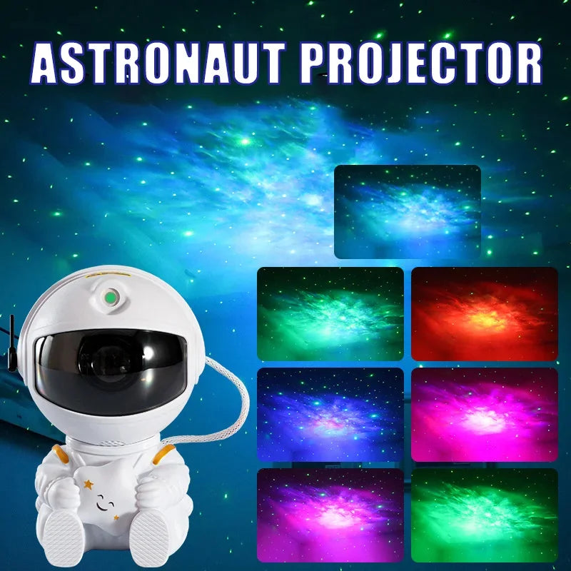 Astronaut Projector Night Light – Galaxy Star Ceiling Lamp for Bedroom & Kids’ Gifts - Image 2