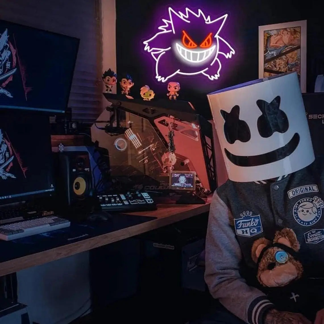 Gengar Cartoon LED Neon Sign - Image 3