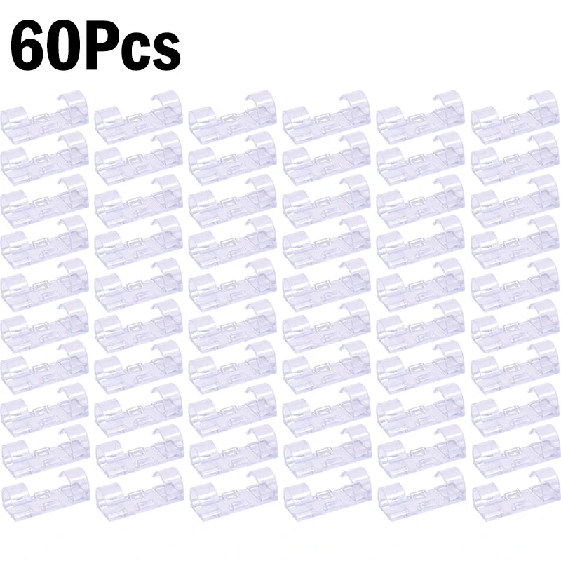 1β60Pcs Self-Adhesive Cable Clips Organizer - Image 13