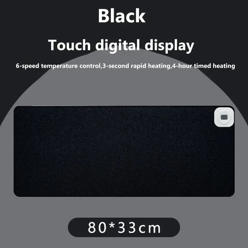 Digital Display Heated Mouse Pad – Electric Hand Warmer Desk Mat with Temperature Display for Office & Home Use - Image 7