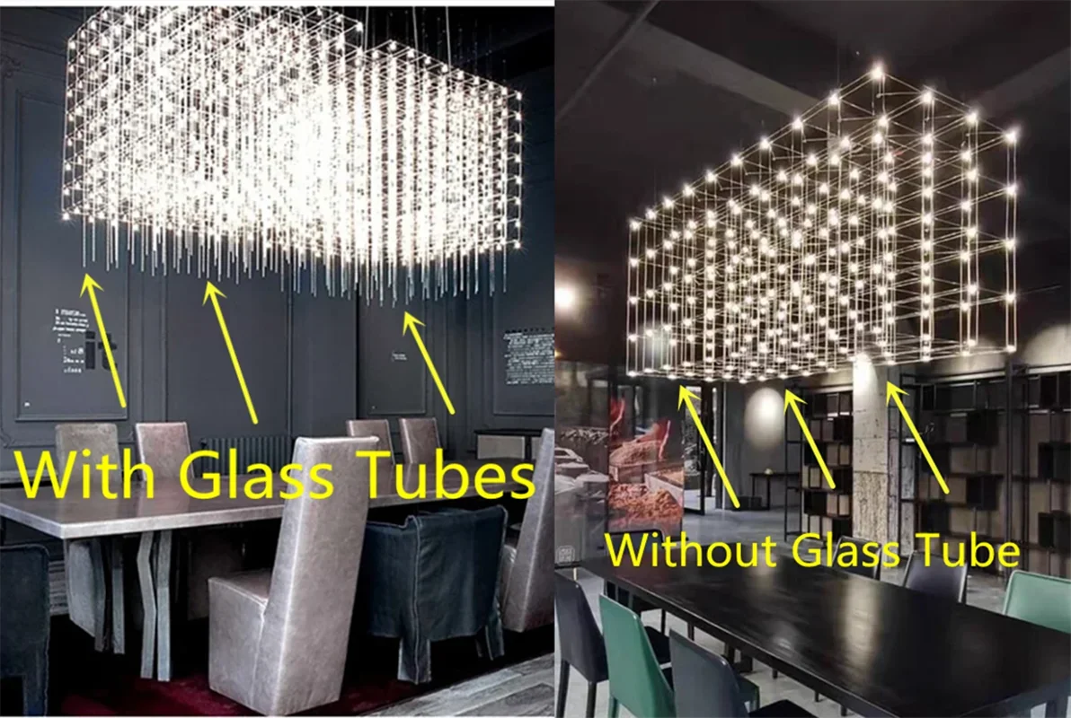 Modern Luxury LED Chandelier – Large Hanging Pendant Light for Living Room, Office, Hotel Lobby & Dining Area - Image 4