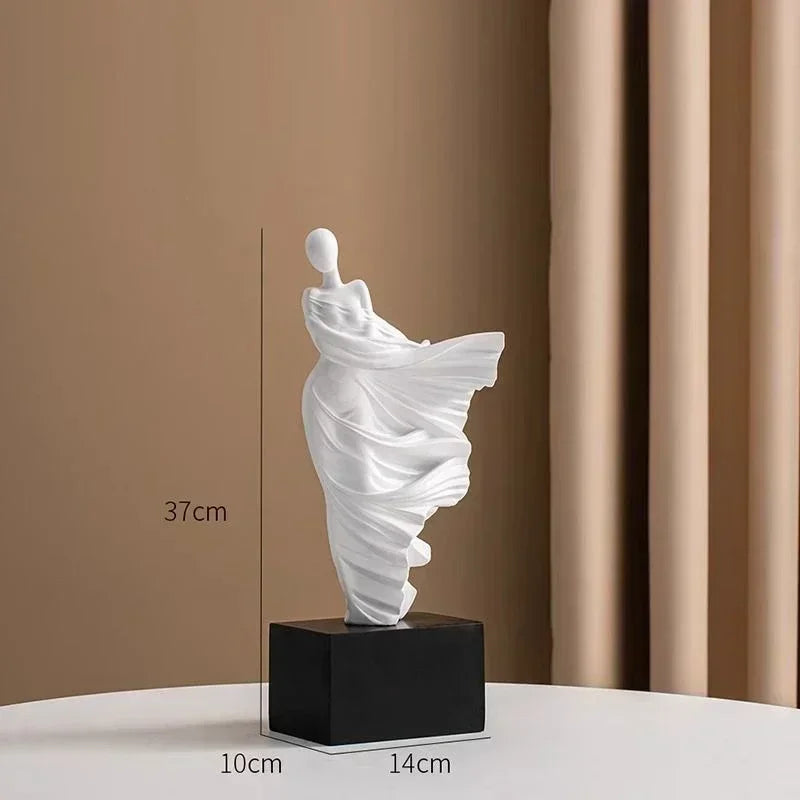 Figure Sculpture Resin Art – Minimalist Senior Portrait Statue for Home & Office Decor - Image 7