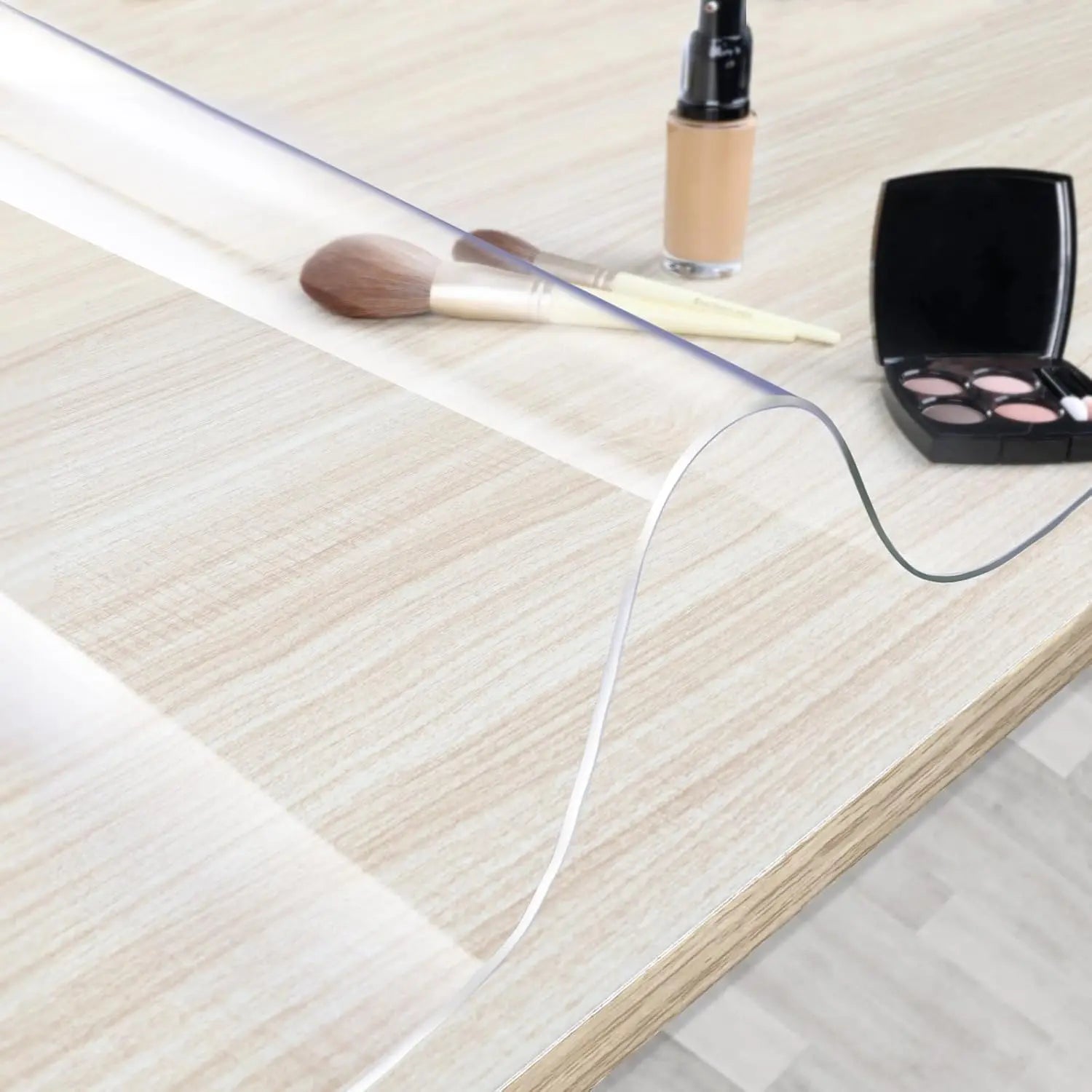 Makeup Mat for Vanity Desk Top, PVC Desk Mat - Easy to Clean, Waterproof and Oilproof Desk Pad - Image 3
