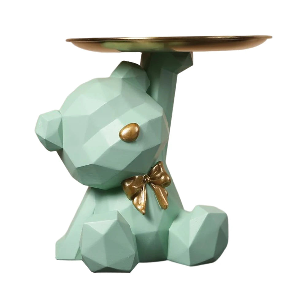 Geometric Bear Resin Sculpture - Image 7