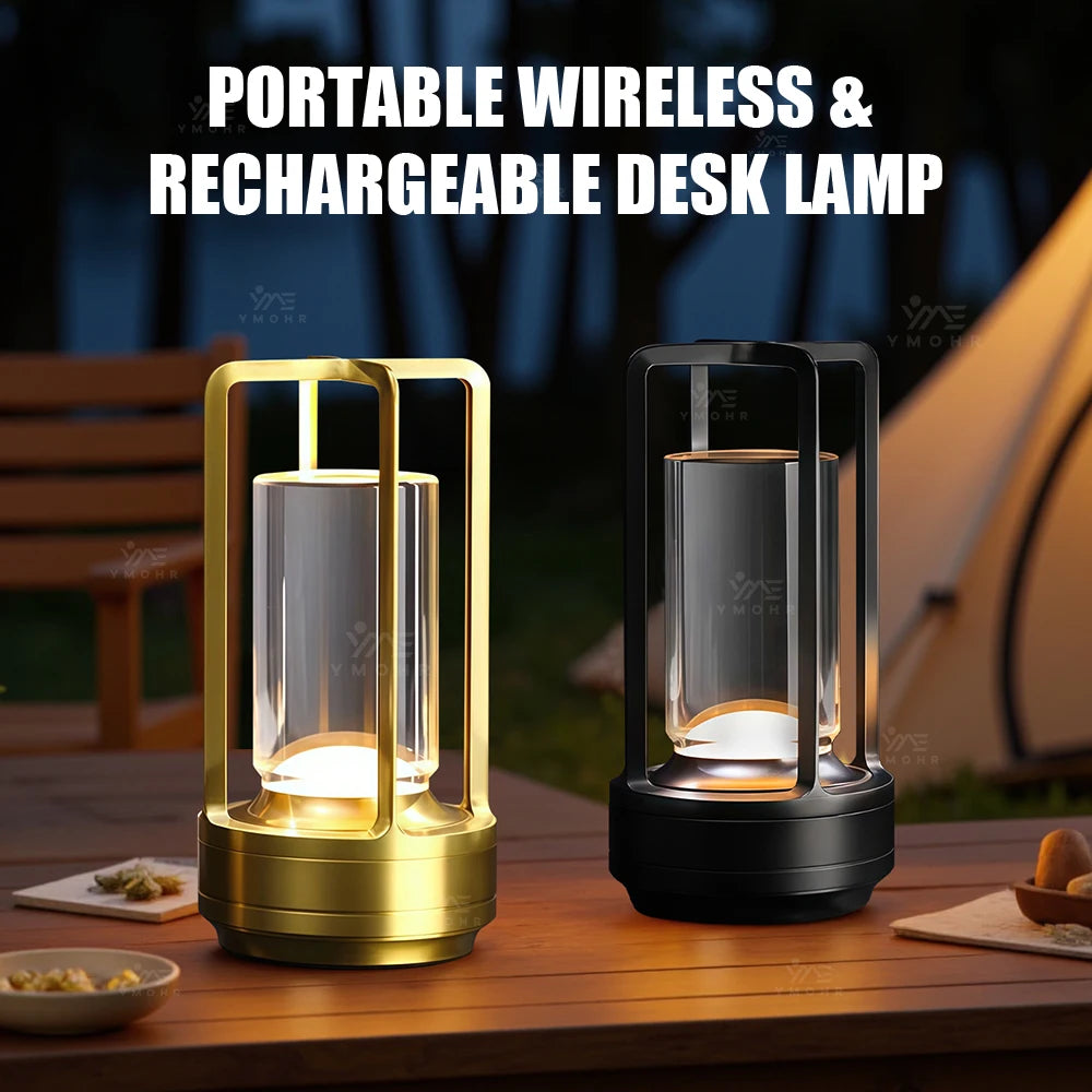 Portable Wireless Table Lamp – LED Touch Night Light for Home & Decor
