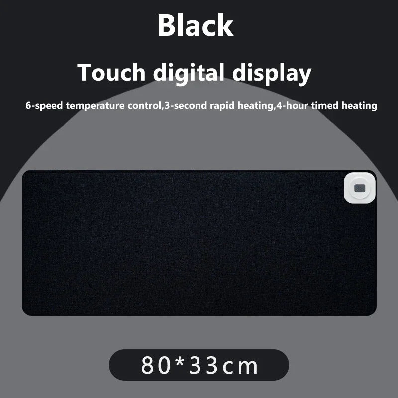 Digital Display Heated Mouse Pad – Electric Warming Desk Mat with Temperature Display for Office & Home Use - Image 12