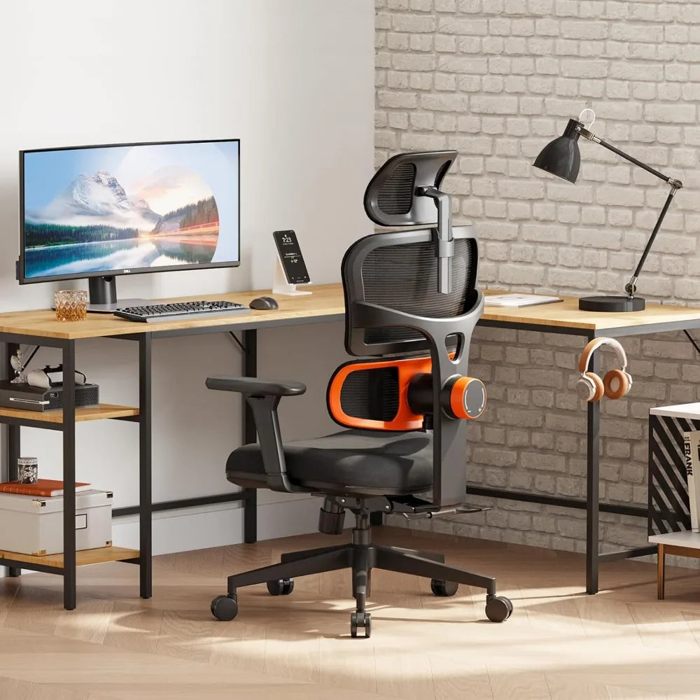 Ergonomic Office Chair – Auto-Following Lumbar Support with 4D Armrests & Adjustable Seat Depth - Image 2