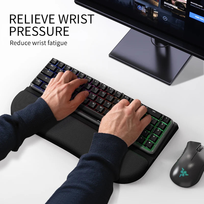 Memory Foam Keyboard Wrist Rest – Soft Support Pad for Typing & Gaming Comfort - Image 2