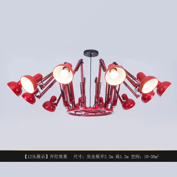 Modern Iron Chandelier – Decorative Hanging Light for Office Desks, Coffee Tables & Kitchen Dining Spaces - Image 13