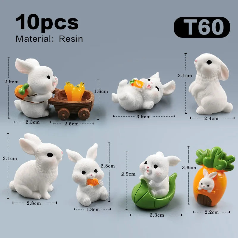 Hot Easter Cute Rabbit Figurine - Image 19