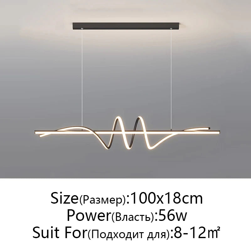 Modern LED Pendant Lights – Minimalist Hanging Lamps for Living Room, Dining & Office - Image 8
