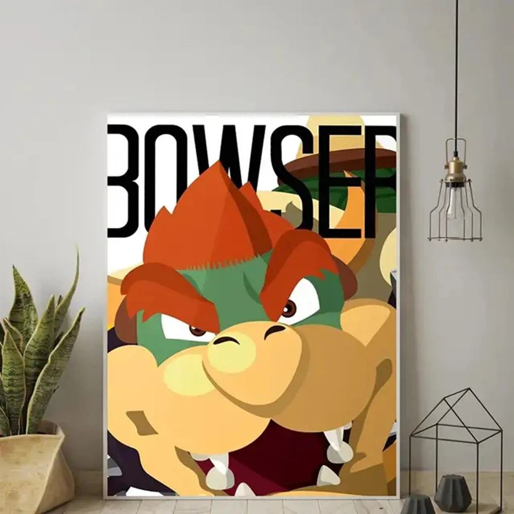 Classic Anime Movie Art Mario Poster Prints - Image 8