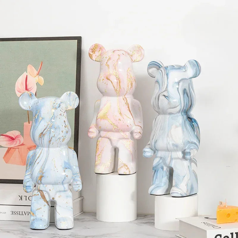 Aesthetic Bear Figure – Nordic Resin Bear Statue for Home & Desk Decoration - Image 6