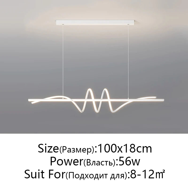 Modern LED Pendant Lights – Minimalist Hanging Lamps for Living Room, Dining & Office - Image 12