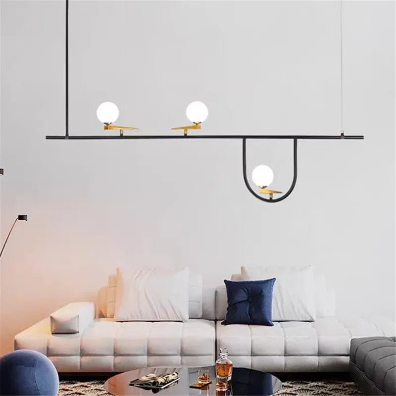 Nordic Minimalist Swallow Pendant Light – Metal Designer Lamp for Kitchen, Office & Coffee Table - Image 2