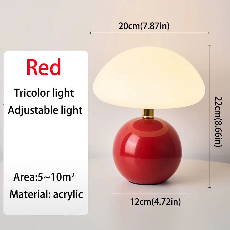 Mushroom USB Table Lamp – Cute Decorative Night Light for Bedroom & Desk - Image 10