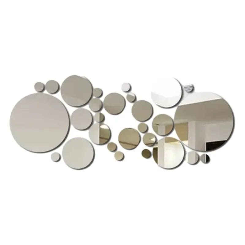 26PCs/Set 3D Acrylic Mirror Wall Stickers - Image 7
