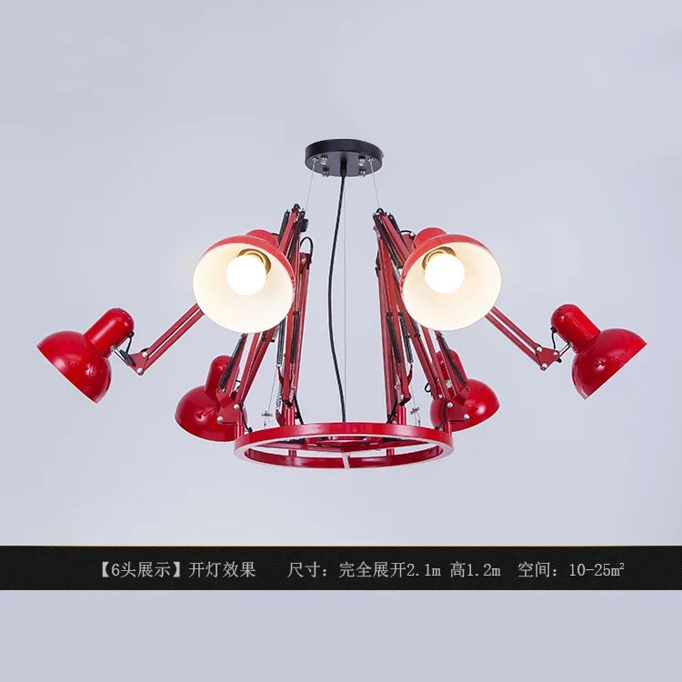 Modern Iron Chandelier – Decorative Hanging Light for Office Desks, Coffee Tables & Kitchen Dining Spaces - Image 14
