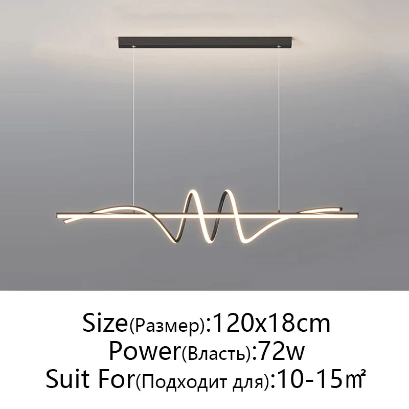 Modern LED Pendant Lights – Minimalist Hanging Lamps for Living Room, Dining & Office - Image 9