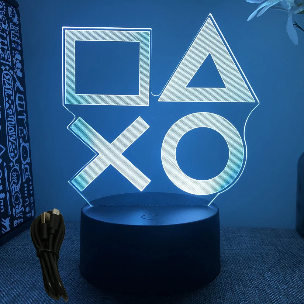 NEON GAMER 3D LED Lamp – RGB Night Light for Gaming Setup & Bedroom Decor - Image 14