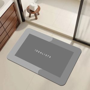 Diatomite Bath Mat β Non-Slip, Anti-Mould Absorbent Mat for Bathroom, Kitchen & Bedroom Use